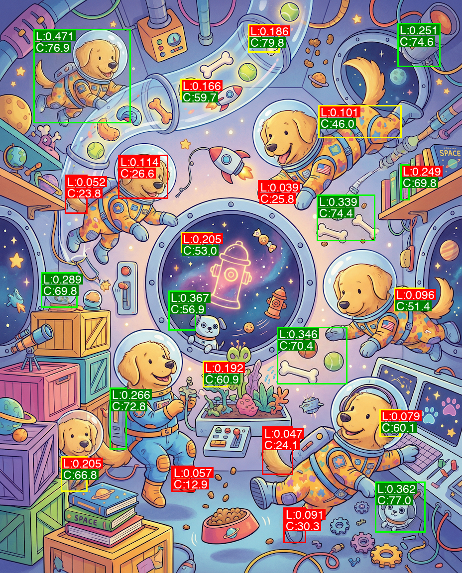 Approval annotations on inpaint results